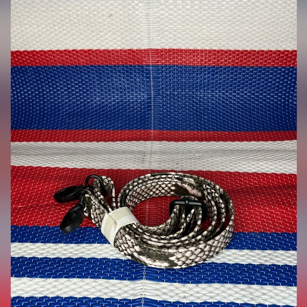 🥳✨ NWOT - Popular Interchangeable Python Snake Print Crossbody Purse Belt Strap - Picture 2 of 8